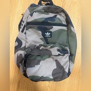 Adidas Green and Black Camouflage Backpack